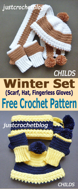 crochet winter set