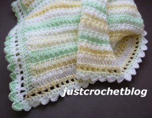 crochet citrus baby blanket
