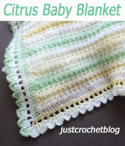 citrus baby blanket